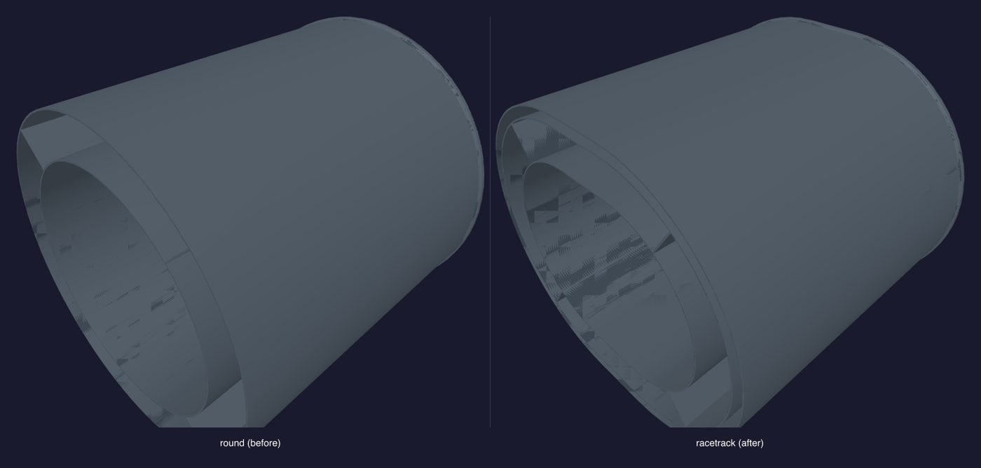 old vs new foam shell