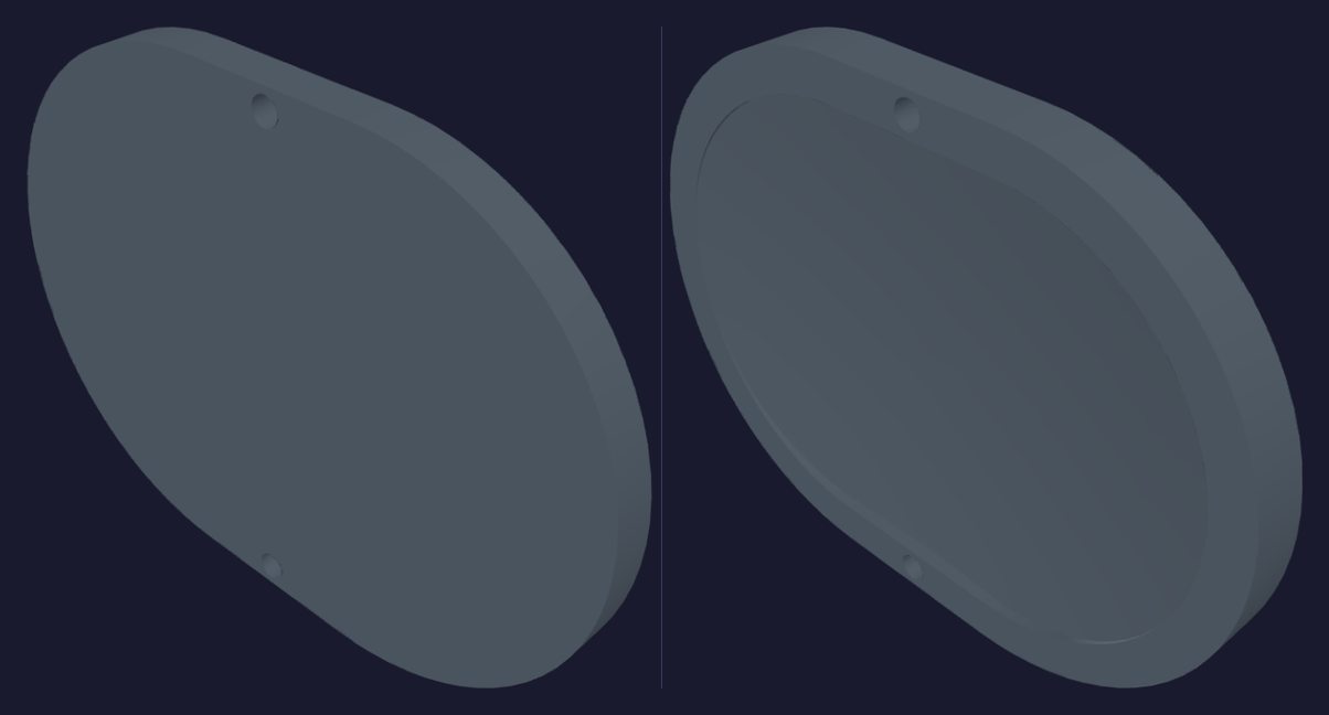 press-domed end-cap dishing die set, male and female halves