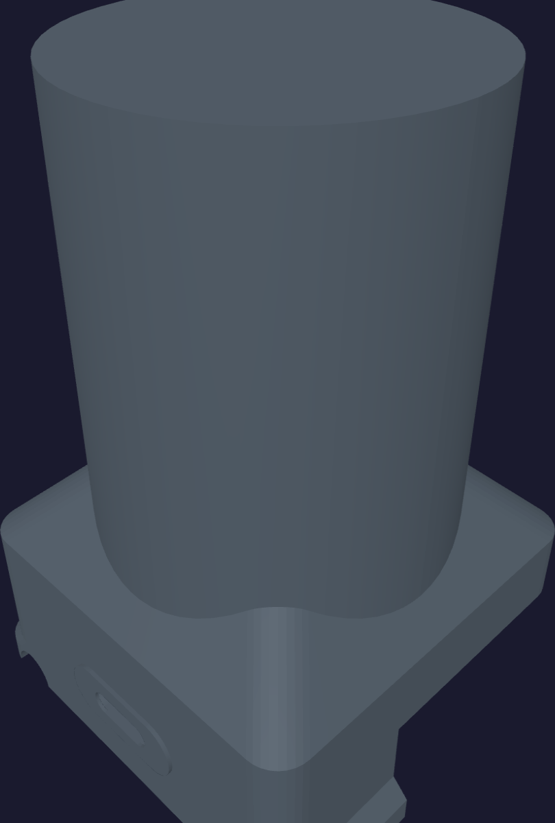 simplified pump case base for PET-CF