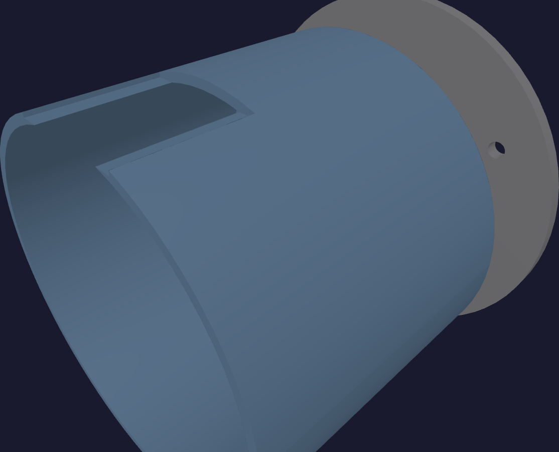 CO2 cradle — grounded base, floating well, single-point load cell between them