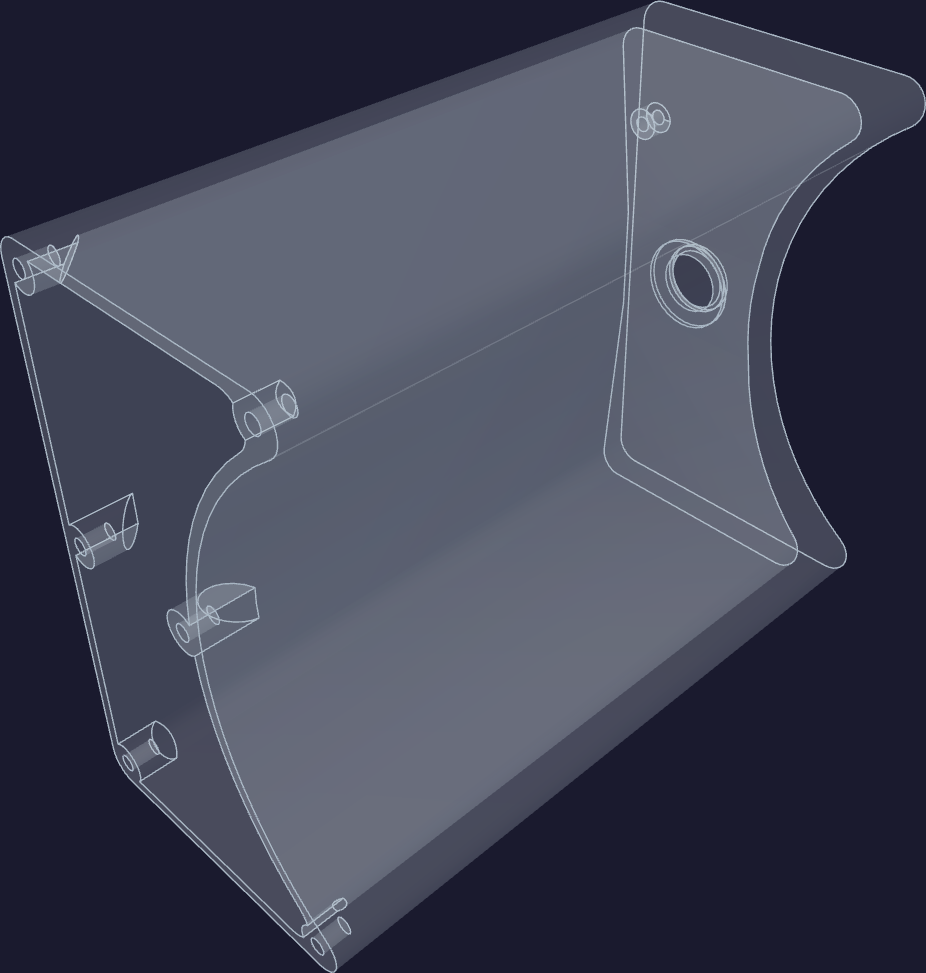 A flavor reservoir on 20 June, its floor sloped to the drain.